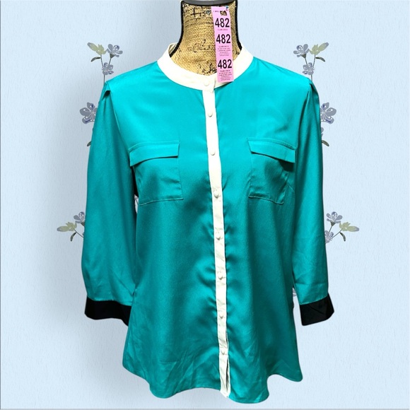 482 - BANANA REPUBLIC Blouse - Retro Look - Picture 4 of 14